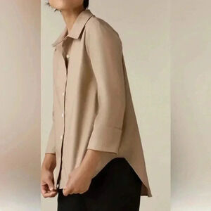 Vetta Versatile Essentials Shirt Brown Size Medium